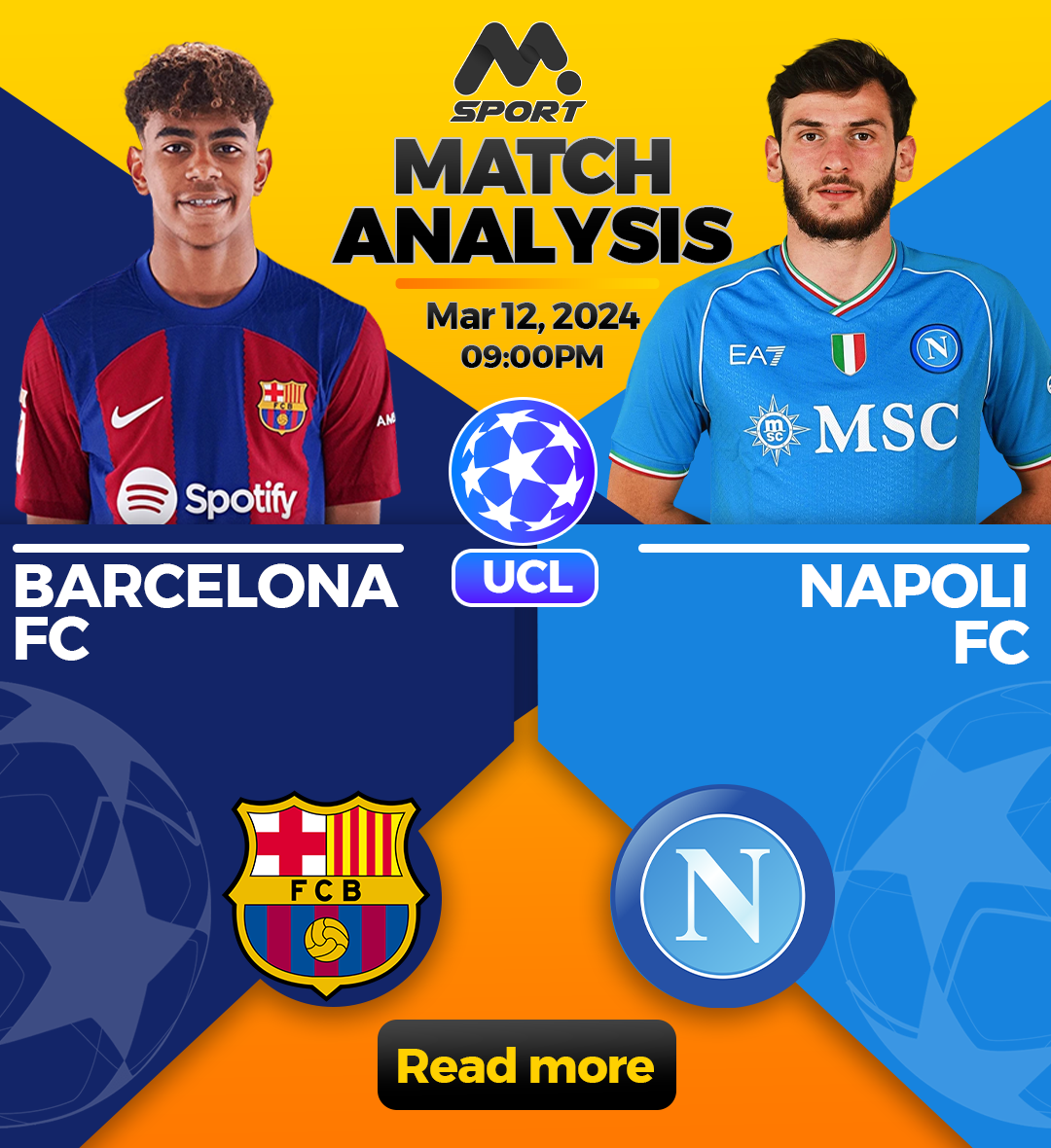 Champions League Showdown: Barcelona vs. Napoli - Predictions, Lineups, Team News, Odds Market